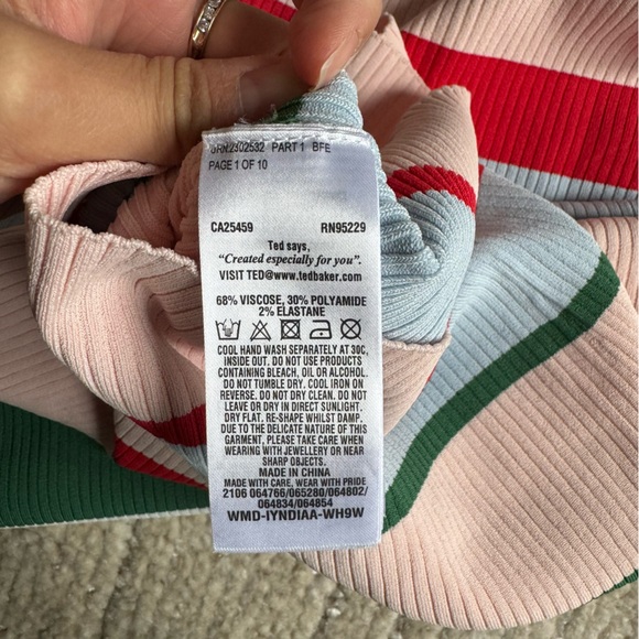 BNWT - Ted Baker Tutti Frutti Bodycon Dress - Size 2 (like a US 4) - Picture 5 of 6